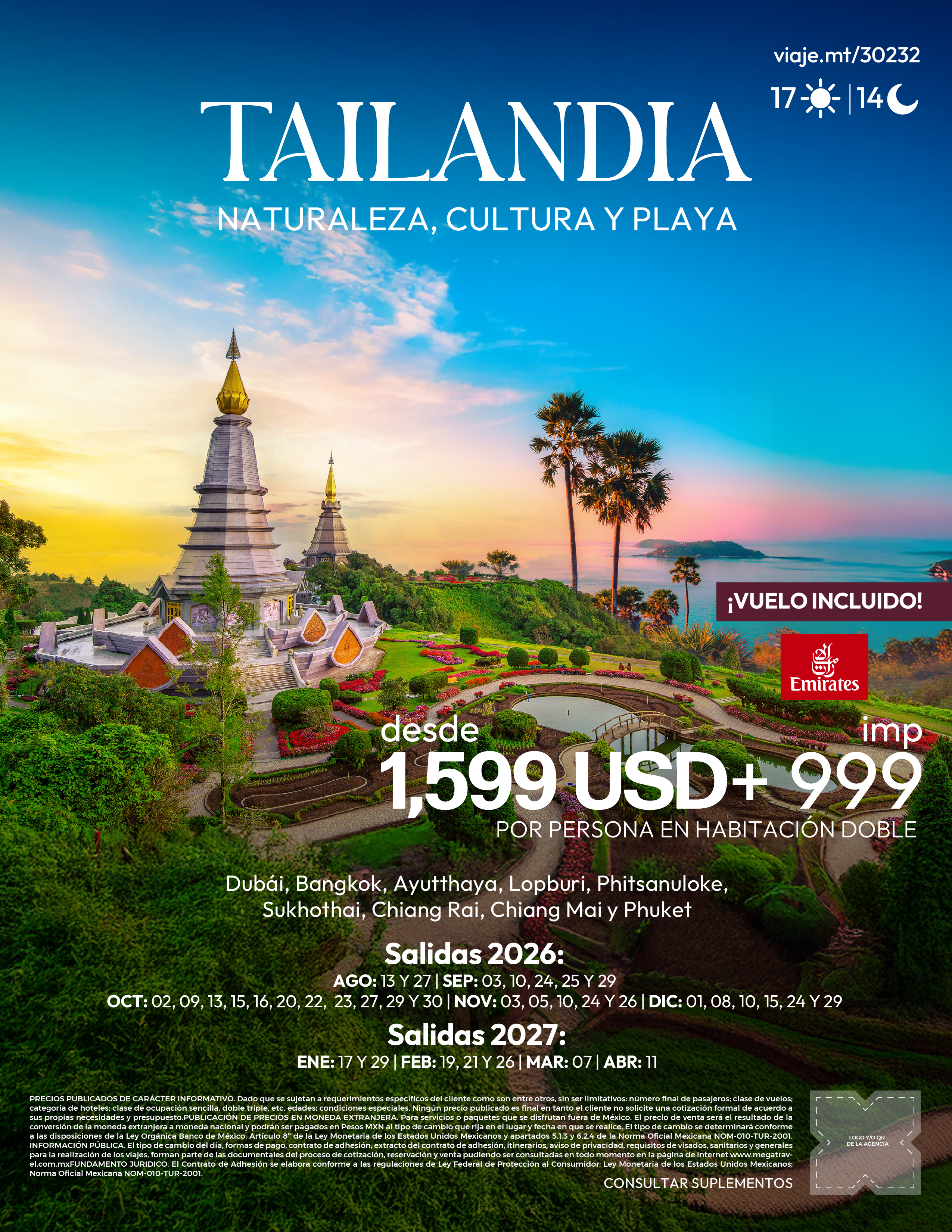 Tailandia: Naturaleza, Cultura y Playa